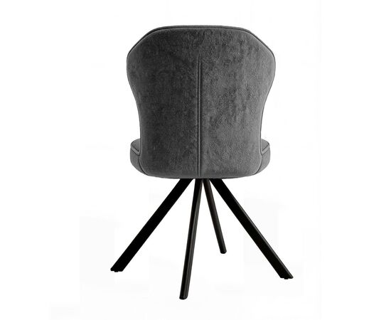 Стул DikLine 238 поворотный BL13 серый, ножки черные, изображение 2 | Интернет магазин мебели и декора LifeDekor