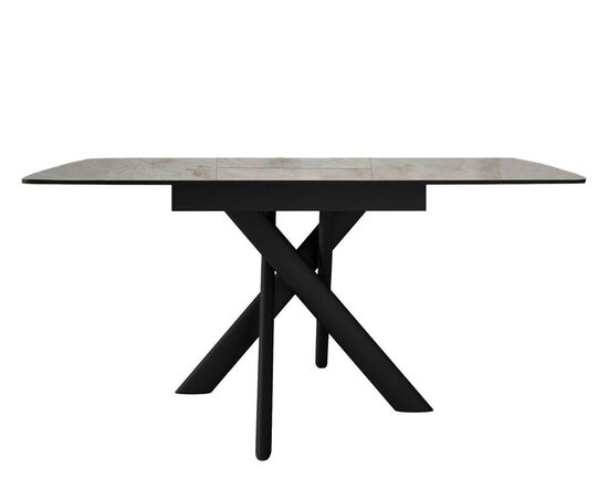 Стол DikLine DKB110, Керамика Italian Grey (глянец серый)/подстолье черное/опоры черные, изображение 6 | Интернет магазин мебели и декора LifeDekor