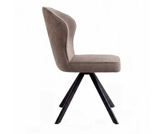 Стул DikLine 238 поворотный BL05 капучино, ножки черные, изображение 4 | Интернет магазин мебели и декора LifeDekor