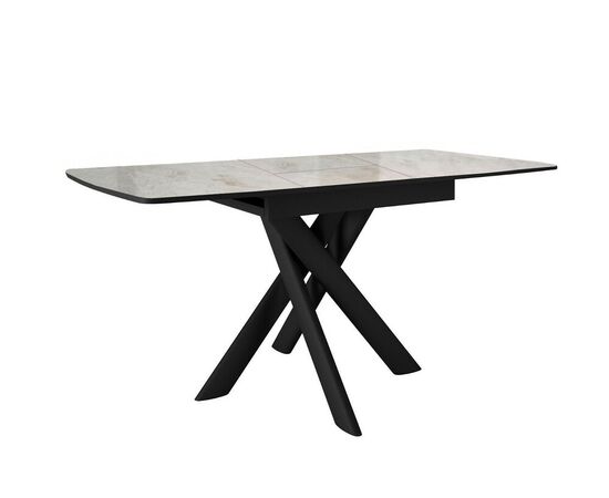 Стол DikLine DKB110, Керамика Italian Grey (глянец серый)/подстолье черное/опоры черные, изображение 5 | Интернет магазин мебели и декора LifeDekor