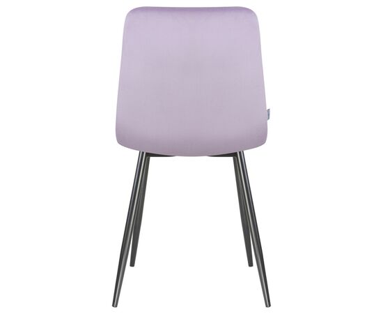 Стул обеденный DOBRIN ALEX, черные матовые ножки, фиолетовый велюр (V108-49), Вариант: черные матовые ножки, фиолетовый велюр (V108-49), изображение 5 | Интернет магазин мебели и декора LifeDekor
