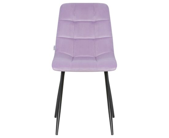Стул обеденный DOBRIN ALEX, черные матовые ножки, фиолетовый велюр (V108-49), Вариант: черные матовые ножки, фиолетовый велюр (V108-49), изображение 6 | Интернет магазин мебели и декора LifeDekor