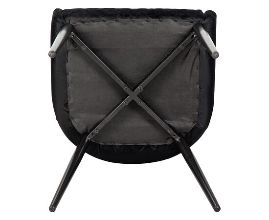 Стул обеденный DOBRIN RICHARD, черные матовые ножки, черный велюр (V108-77), Вариант: черные матовые ножки, черный велюр (V108-77), изображение 9 | Интернет магазин мебели и декора LifeDekor