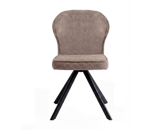 Стул DikLine 238 поворотный BL05 капучино, ножки черные, изображение 2 | Интернет магазин мебели и декора LifeDekor