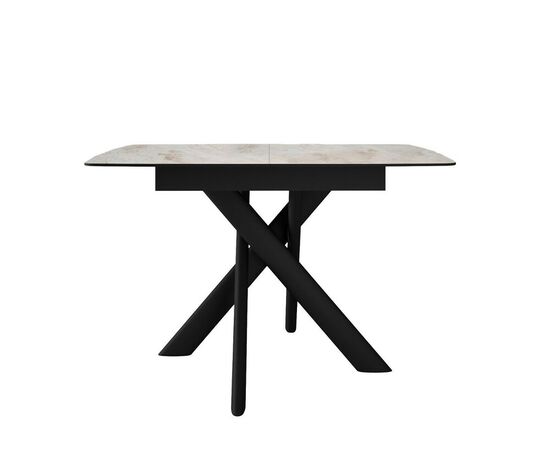 Стол DikLine DKB110, Керамика Italian Grey (глянец серый)/подстолье черное/опоры черные, изображение 2 | Интернет магазин мебели и декора LifeDekor