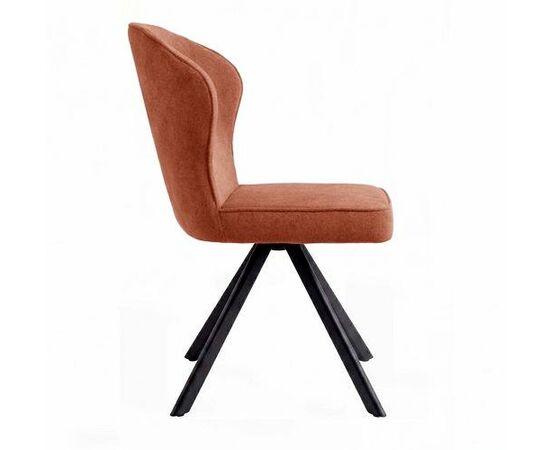 Стул DikLine 238 поворотный BL07 терракотовый, ножки черные, изображение 3 | Интернет магазин мебели и декора LifeDekor