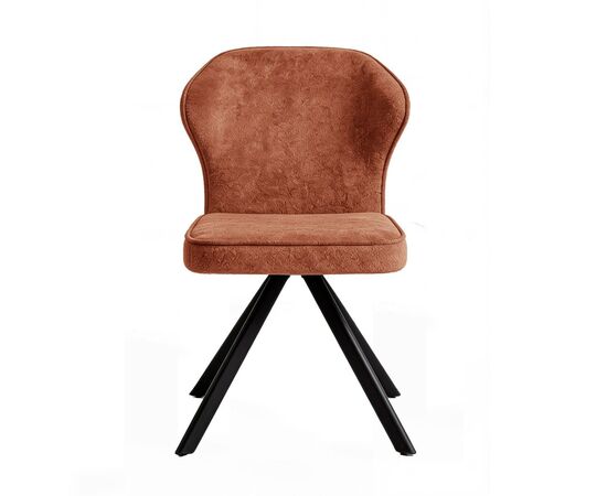 Стул DikLine 238 поворотный BL07 терракотовый, ножки черные, изображение 4 | Интернет магазин мебели и декора LifeDekor