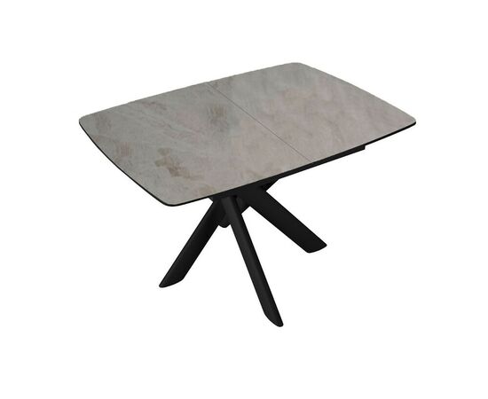 Стол DikLine DKB110, Керамика Italian Grey (глянец серый)/подстолье черное/опоры черные, изображение 7 | Интернет магазин мебели и декора LifeDekor