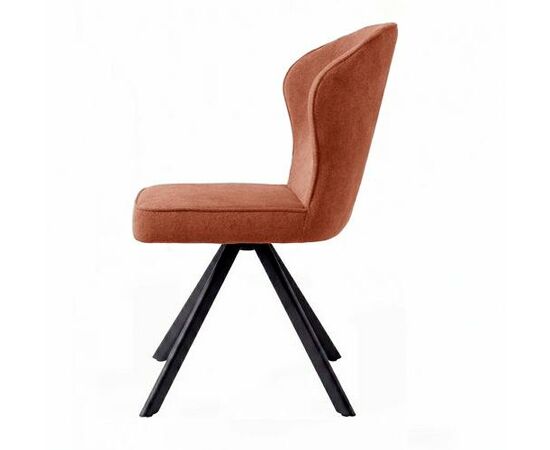 Стул DikLine 238 поворотный BL07 терракотовый, ножки черные, изображение 5 | Интернет магазин мебели и декора LifeDekor