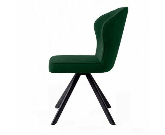 Стул DikLine 238 поворотный BL10 зеленый, ножки черные, изображение 5 | Интернет магазин мебели и декора LifeDekor