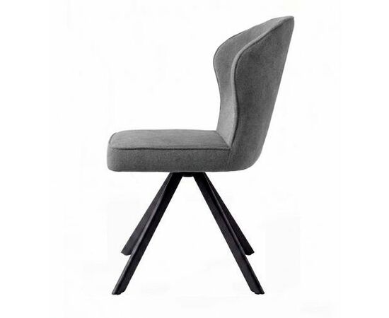 Стул DikLine 238 поворотный BL13 серый, ножки черные, изображение 5 | Интернет магазин мебели и декора LifeDekor