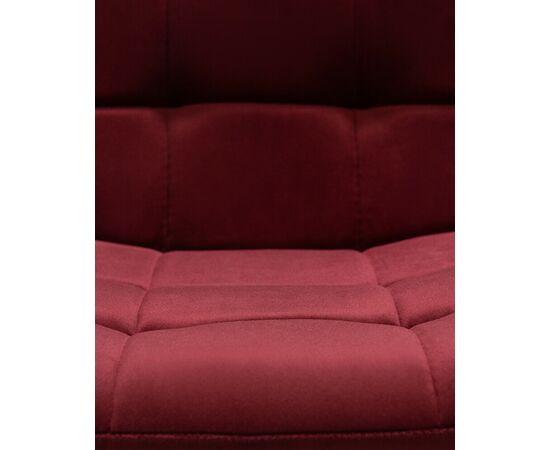 Набор 4 шт Стул обеденный DOBRIN CHILLY, Бордовый Holland 47, основание черное, Вариант: Бордовый Holland 47, основание черное, изображение 4 | Интернет магазин мебели и декора LifeDekor