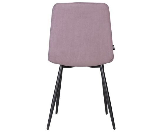 Набор 4 шт Стул обеденный DOBRIN CHILLY ROMBO, Лавандовый Simple 48, основание черное, Вариант: Лавандовый Simple 48, основание черное, изображение 6 | Интернет магазин мебели и декора LifeDekor