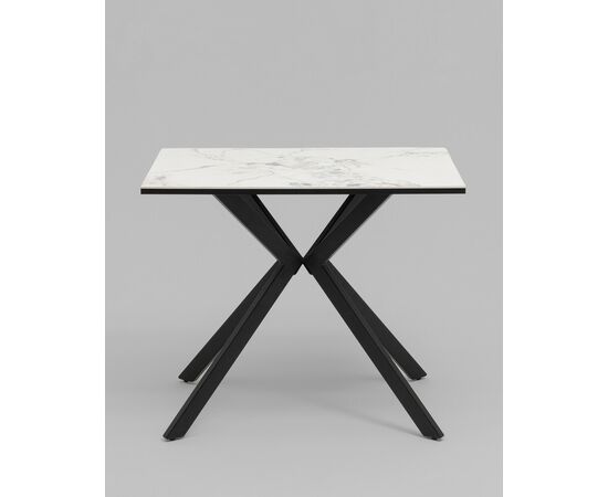 Стол Мармер мини нераскладной 90х60х75 см, GOLD JADE, подстолье металл черный, изображение 3 | Интернет магазин мебели и декора LifeDekor
