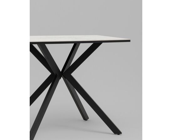 Стол Мармер мини нераскладной 90х60х75 см, GOLD JADE, подстолье металл черный, изображение 4 | Интернет магазин мебели и декора LifeDekor