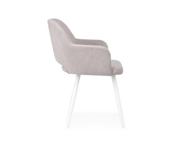 Стул на металлокаркасе Эолин 360 светло-серый (glory 36) / белый, изображение 4 | Интернет магазин мебели и декора LifeDekor