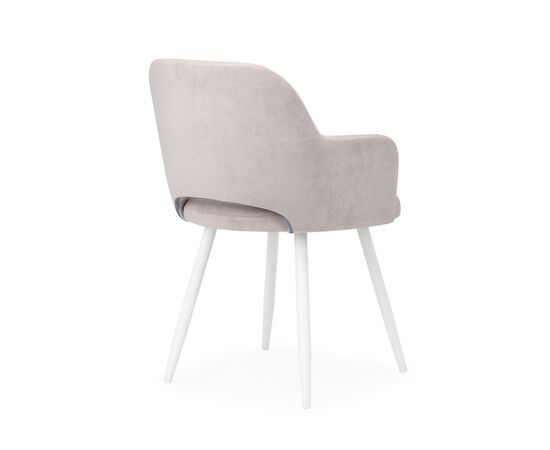 Стул на металлокаркасе Эолин 360 светло-серый (glory 36) / белый, изображение 5 | Интернет магазин мебели и декора LifeDekor