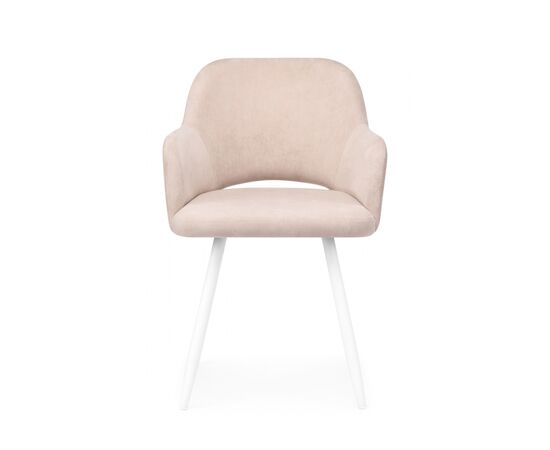 Стул на металлокаркасе Эолин латте (glory 10) / белый, изображение 2 | Интернет магазин мебели и декора LifeDekor