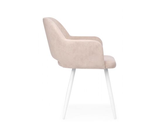 Стул на металлокаркасе Эолин латте (glory 10) / белый, изображение 3 | Интернет магазин мебели и декора LifeDekor