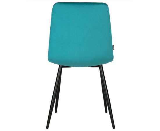 Стул обеденный DOBRIN CHILLY, Морской волны Holland 56, основание черное, изображение 5 | Интернет магазин мебели и декора LifeDekor