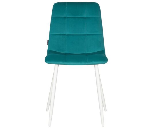 Стул обеденный DOBRIN CHILLY, Морской волны Holland 56, основание белое, изображение 6 | Интернет магазин мебели и декора LifeDekor