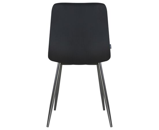 Стул обеденный DOBRIN ALEX, черные матовые ножки, черный велюр (V108-77), Вариант: черные матовые ножки, черный велюр (V108-77), изображение 5 | Интернет магазин мебели и декора LifeDekor