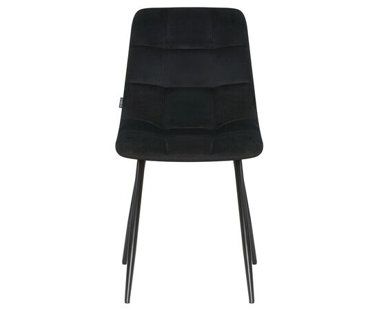 Стул обеденный DOBRIN ALEX, черные матовые ножки, черный велюр (V108-77), Вариант: черные матовые ножки, черный велюр (V108-77), изображение 6 | Интернет магазин мебели и декора LifeDekor