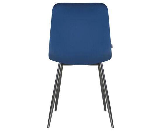 Стул обеденный DOBRIN ALEX, черные матовые ножки, темно-синий велюр (V108-67), Вариант: черные матовые ножки, темно-синий велюр (V108-67), изображение 5 | Интернет магазин мебели и декора LifeDekor