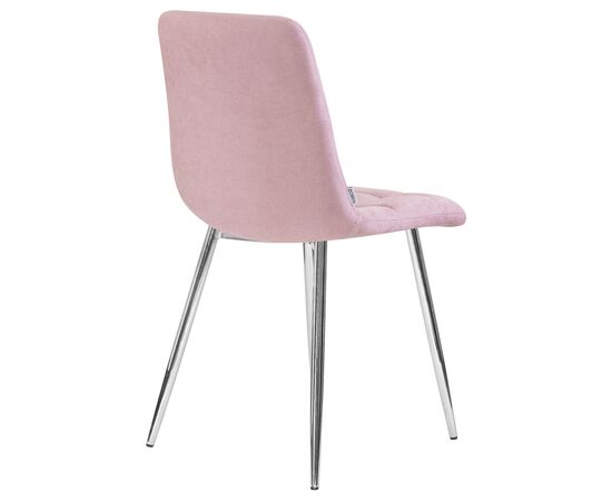 Стул обеденный DOBRIN ALEX, хром ножки, сиреневая ткань (UF860-04B), Вариант: хром ножки, сиреневая ткань (UF860-04B), изображение 4 | Интернет магазин мебели и декора LifeDekor