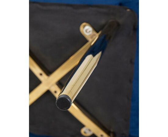 Стул обеденный DOBRIN ALEX, золотые ножки, темно-синий велюр (V108-67), Вариант: золотые ножки, темно-синий велюр (V108-67), изображение 11 | Интернет магазин мебели и декора LifeDekor