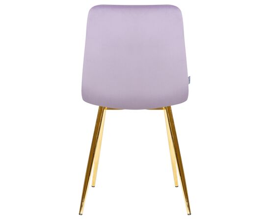 Стул обеденный DOBRIN ALEX, золотые ножки, фиолетовый велюр (V108-49), Вариант: золотые ножки, фиолетовый велюр (V108-49), изображение 5 | Интернет магазин мебели и декора LifeDekor
