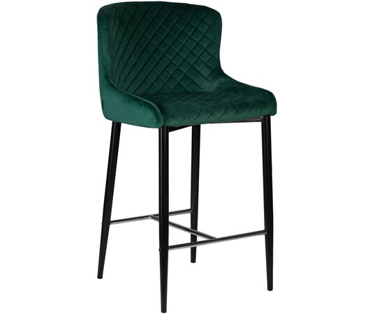 Стул барный DOBRIN CHRISTIAN'75, черные ножки, зеленый велюр (V108-64), Вариант: черные ножки, зеленый велюр (V108-64) | Интернет магазин мебели и декора LifeDekor
