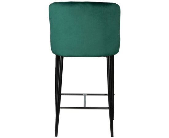 Стул барный DOBRIN CHRISTIAN'75, черные ножки, зеленый велюр (V108-64), Вариант: черные ножки, зеленый велюр (V108-64), изображение 5 | Интернет магазин мебели и декора LifeDekor
