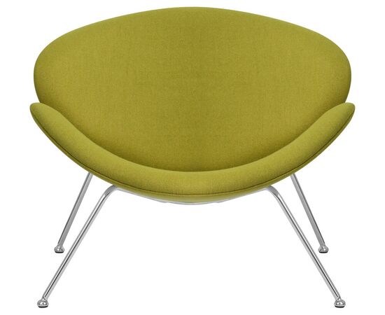 Кресло дизайнерское DOBRIN EMILY, светло-зеленая ткань AF3, хромированная сталь, Вариант: светло-зеленая ткань AF3, хромированная сталь, изображение 6 | Интернет магазин мебели и декора LifeDekor