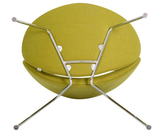 Кресло дизайнерское DOBRIN EMILY, светло-зеленая ткань AF3, хромированная сталь, Вариант: светло-зеленая ткань AF3, хромированная сталь, изображение 7 | Интернет магазин мебели и декора LifeDekor