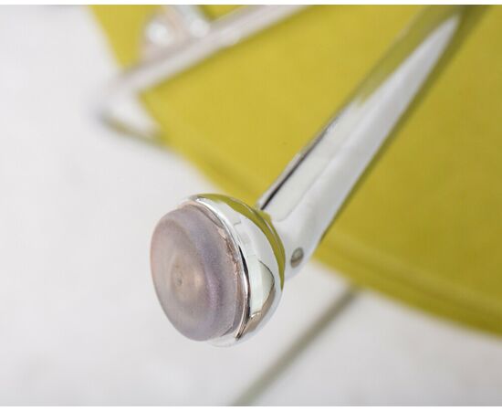 Кресло дизайнерское DOBRIN EMILY, светло-зеленая ткань AF3, хромированная сталь, Вариант: светло-зеленая ткань AF3, хромированная сталь, изображение 8 | Интернет магазин мебели и декора LifeDekor