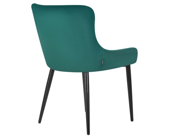 Стул обеденный DOBRIN RICHARD, черные матовые ножки, зелёный велюр (V108-64), Вариант: черные матовые ножки, зелёный велюр (V108-64), изображение 4 | Интернет магазин мебели и декора LifeDekor