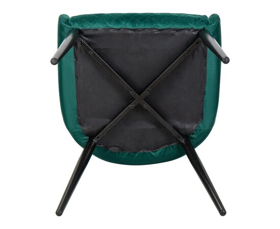 Стул обеденный DOBRIN RICHARD, черные матовые ножки, зелёный велюр (V108-64), Вариант: черные матовые ножки, зелёный велюр (V108-64), изображение 11 | Интернет магазин мебели и декора LifeDekor