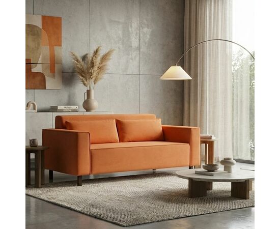 Клаб диван-кровать прямой, велюр Frost fox, изображение 11 | Интернет магазин мебели и декора LifeDekor