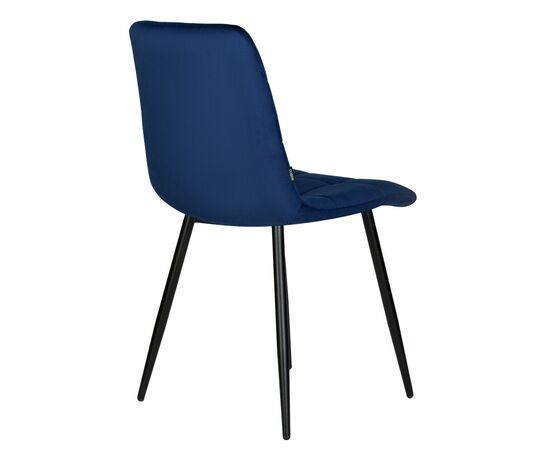 Набор 4 шт Стул обеденный DOBRIN CHILLY, Темно-синий Holland 60, основание черное, Вариант: Темно-синий Holland 60, основание черное, изображение 5 | Интернет магазин мебели и декора LifeDekor