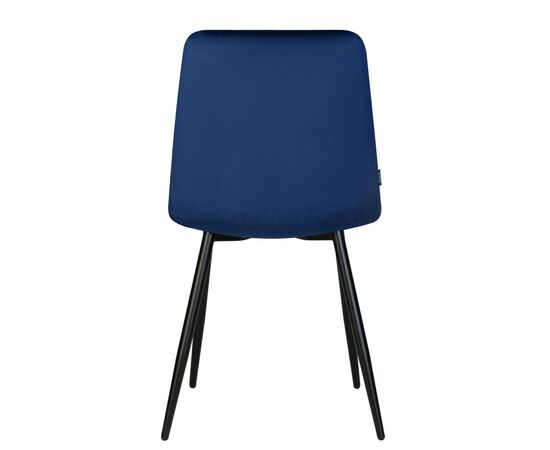 Набор 4 шт Стул обеденный DOBRIN CHILLY, Темно-синий Holland 60, основание черное, Вариант: Темно-синий Holland 60, основание черное, изображение 6 | Интернет магазин мебели и декора LifeDekor