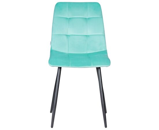 Набор 4 шт Стул обеденный DOBRIN CHILLY, Мятный Holland 50, основание черное, Вариант: Мятный Holland 50, основание черное, изображение 7 | Интернет магазин мебели и декора LifeDekor