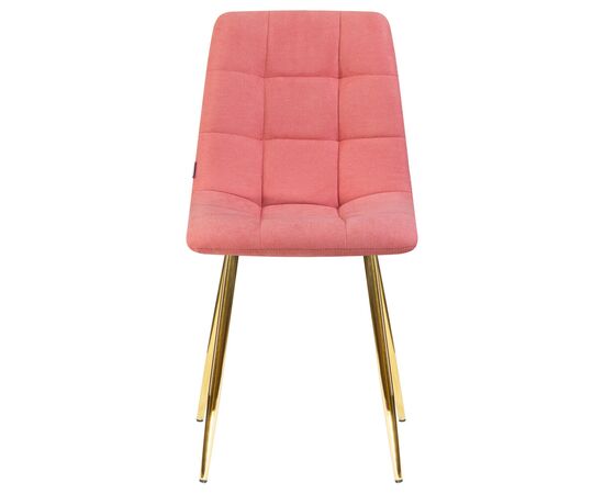 Стул обеденный DOBRIN ALEX, золотые ножки, розовая ткань (UF860-05B), Вариант: золотые ножки, розовая ткань (UF860-05B), изображение 6 | Интернет магазин мебели и декора LifeDekor
