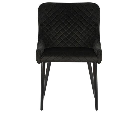 Набор 2 шт Стул обеденный DOBRIN RICHARD, черные матовые ножки, черный велюр (V108-77), Вариант: черные матовые ножки, черный велюр (V108-77), изображение 7 | Интернет магазин мебели и декора LifeDekor