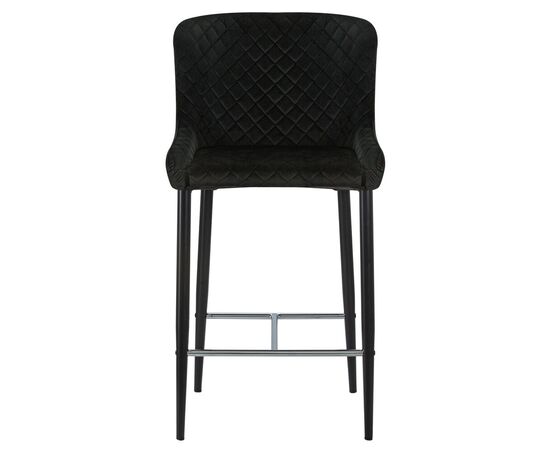 Набор 2 шт Стул полубарный DOBRIN CHRISTIAN'65, черные ножки, черный велюр (V108-77), Вариант: черные ножки, черный велюр (V108-77), изображение 7 | Интернет магазин мебели и декора LifeDekor