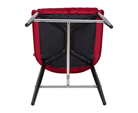 Набор 2 шт Стул полубарный DOBRIN CHRISTIAN'65, черные ножки, бордовый велюр (V108-85), Вариант: черные ножки, бордовый велюр (V108-85), изображение 12 | Интернет магазин мебели и декора LifeDekor