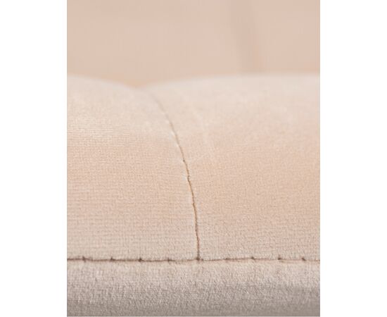 Стул обеденный DOBRIN ALEX SQUARE, черные матовые ножки, кремовый велюр (V108-113), Вариант: черные матовые ножки, кремовый велюр (V108-113), изображение 9 | Интернет магазин мебели и декора LifeDekor