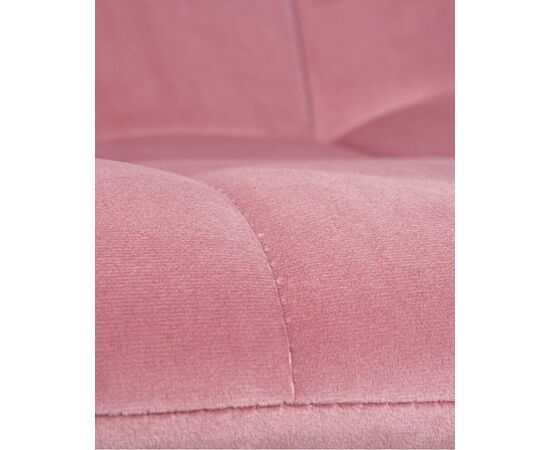 Стул обеденный DOBRIN ALEX SQUARE, белые ножки, розовый велюр (V108-15), Вариант: белые ножки, розовый велюр (V108-15), изображение 10 | Интернет магазин мебели и декора LifeDekor