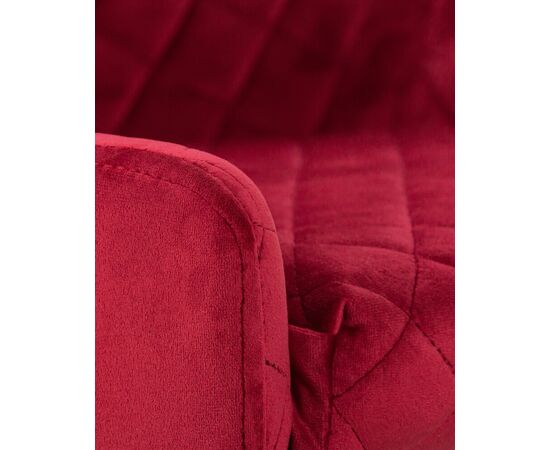 Набор 2 шт Стул обеденный DOBRIN RICHARD, черные матовые ножки, бордовый велюр (V108-85), Вариант: черные матовые ножки, бордовый велюр (V108-85), изображение 9 | Интернет магазин мебели и декора LifeDekor