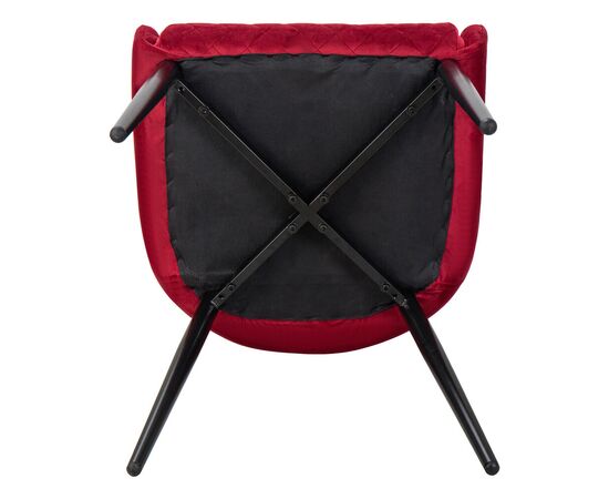 Набор 2 шт Стул обеденный DOBRIN RICHARD, черные матовые ножки, бордовый велюр (V108-85), Вариант: черные матовые ножки, бордовый велюр (V108-85), изображение 12 | Интернет магазин мебели и декора LifeDekor